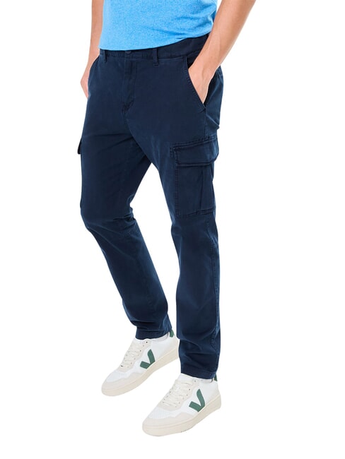 TH JEANS Austin Spodnie bawełniane ciemna noc granatowa - Spodnie męskie