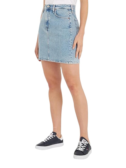 TH JEANS Sp&oacute;dnica dżinsowa jasny denim - Sp&oacute;dnice damskie