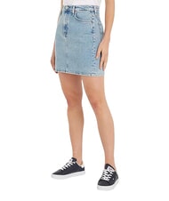 TOMMY HILFIGER TH JEANS Sp&oacute;dnica dżinsowa jasny denim - Sp&oacute;dnice damskie - 3