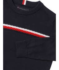 TOMMY HILFIGER TH Sweter z okrągłym dekoltem pustynne niebo - Swetry dziecięce - 3