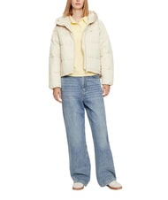 TOMMY HILFIGER TH JEANS Kurtka puchowa z kapturem papier gazetowy - Kurtki puchowe damskie - 3