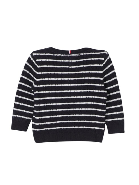 TH Sweter z okrągłym dekoltem pasek marynarski - Swetry dziecięce