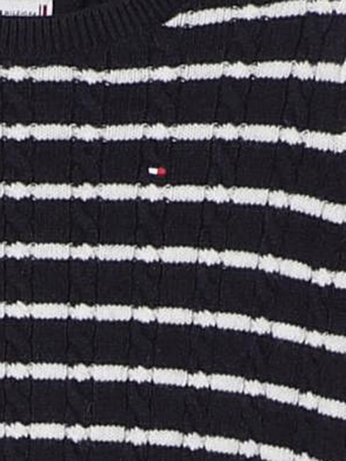 TH Sweter z okrągłym dekoltem pasek marynarski - Swetry dziecięce