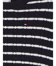 TOMMY HILFIGER TH Sweter z okrągłym dekoltem pasek marynarski - Swetry dziecięce - 3