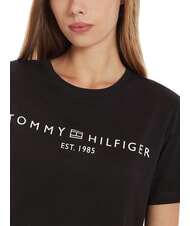 TOMMY HILFIGER TH 1985 Koszulka bawełniana czarny - Koszulki i topy damskie - 4