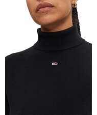 TOMMY HILFIGER TH JEANS Golf czarny - Koszulki damskie - 4