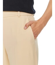 TOMMY HILFIGER TH  Spodnie z wysokim stanem kość słoniowa - Spodnie damskie - 4