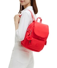KIPLING CITY PACK S Plecak ucieczka czerwona - Torby damskie - 4