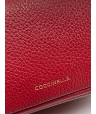 COCCINELLE SAGITTA Mini pok&oacute;j ze sk&oacute;rą sangria - Torby damskie - 3