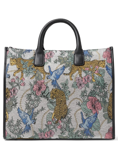 JACQUARD Torebka z paskiem na ramię wieloszary - Torby damskie
