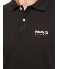 BIKKEMBERGS ICONIC Koszulka polo bawełniana, kr&oacute;tki rękaw czarny - Polo męskie - 3