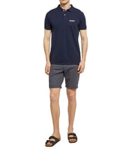 BIKKEMBERGS ICONIC Koszulka polo bawełniana, kr&oacute;tki rękaw marynarka wojenna - Polo męskie - 4