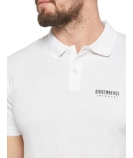 BIKKEMBERGS ICONIC Koszulka polo bawełniana, kr&oacute;tki rękaw biały - Polo męskie - 3