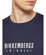 BIKKEMBERGS ICONIC Koszulka bawełniana, kr&oacute;tki rękaw marynarka wojenna - Koszulki męskie - 3