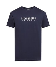 BIKKEMBERGS ICONIC Koszulka bawełniana, kr&oacute;tki rękaw marynarka wojenna - Koszulki męskie - 5
