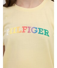 TOMMY HILFIGER KIDS BIMBA Koszulka z kr&oacute;tkim rękawem sk&oacute;rka cytrynowa - Koszulka dziecięca - 2