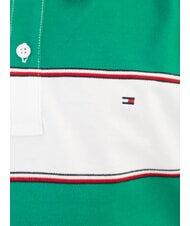 TOMMY HILFIGER KIDS BIMBO Koszulka z kr&oacute;tkim rękawem Aruba zielony pasek - Koszulka dziecięca - 2