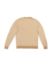 TOMMY HILFIGER TH Sweter z mieszanki bawełny klasyczny r&oacute;ż / optyczna biel - Koszulki męskie - 4