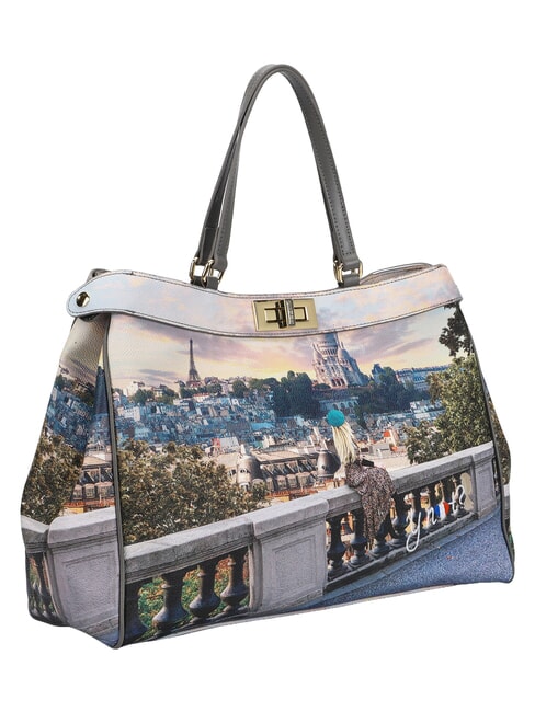 YESBAG Torba na ramię XL Paryż/serce - Torby damskie