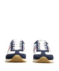 SERAFINI ROME Sk&oacute;rzane trampki biało-niebieska Francja - Buty męskie - 4