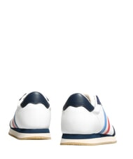 SERAFINI ROME Sk&oacute;rzane trampki biało-niebieska Francja - Buty męskie - 5