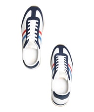 SERAFINI ROME Sk&oacute;rzane trampki biało-niebieska Francja - Buty męskie - 6