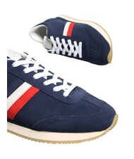 SERAFINI ROME Sk&oacute;rzane trampki niebieski francja czerwony - Buty męskie - 5