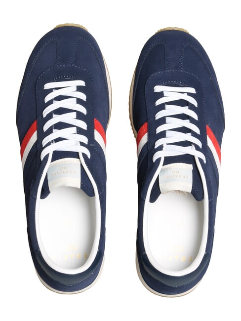 ROME Sk&oacute;rzane trampki niebieski francja czerwony - Buty męskie