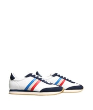 SERAFINI ROME Sk&oacute;rzane trampki biało-niebieska Francja - Buty męskie - 2