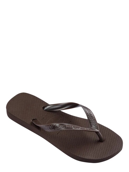 TOP TIRAS Klapki ciemny brat - Buty damskie