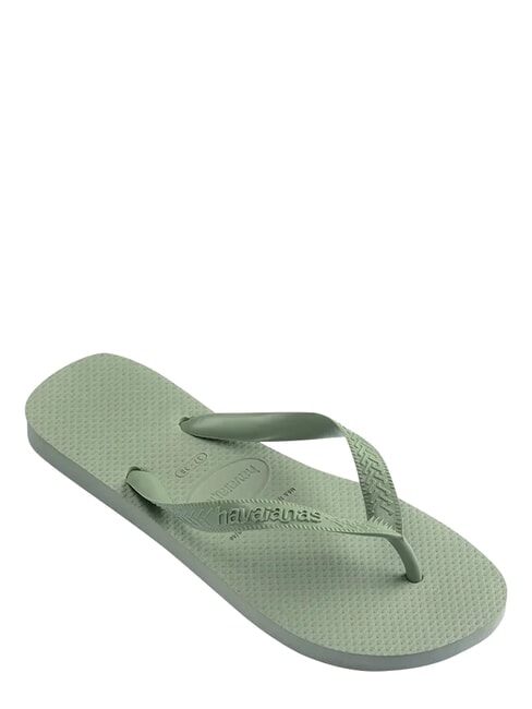 TOP SENSES Klapki dym zielony - Buty damskie