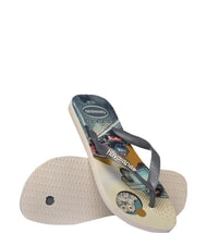 HAVAIANAS TOP HARRY POTTER Klapki beżowo-szara stal - Buty uniseks - 4