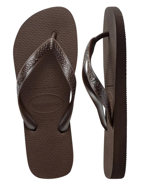 TOP TIRAS Klapki ciemny brat - Buty damskie