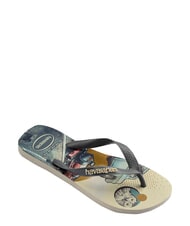 HAVAIANAS TOP HARRY POTTER Klapki beżowo-szara stal - Buty uniseks - 3