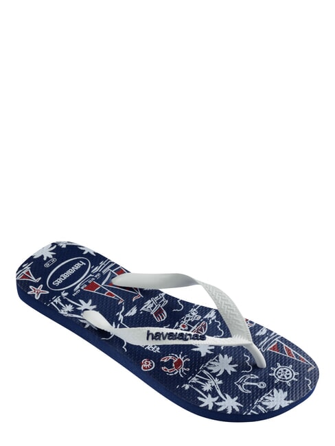 TOP NAUTICAL Klapki granatowy/granatowy/biały - Buty męskie
