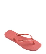 HAVAIANAS SLIM SQUARE Klapki z kwadratowym noskiem glina kanionowa - Buty damskie - 3