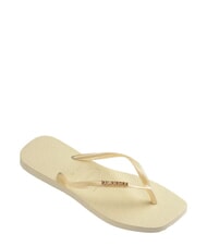 HAVAIANAS SQUARE LOGO Klapki krem maślany - Buty damskie - 3