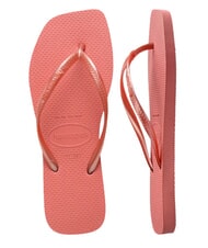 HAVAIANAS SLIM SQUARE Klapki z kwadratowym noskiem glina kanionowa - Buty damskie - 6