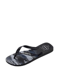 HAVAIANAS TOP CAMU Klapki CZARNO-BIAŁY - Buty uniseks - 4