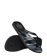 HAVAIANAS TOP CAMU Klapki CZARNO-BIAŁY - Buty uniseks - 5