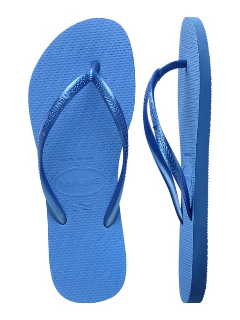 SLIM Klapki jaskrawoniebieski - Buty damskie