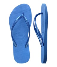 HAVAIANAS SLIM Klapki jaskrawoniebieski - Buty damskie - 5