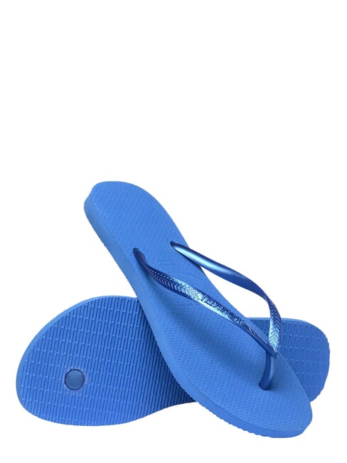 SLIM Klapki jaskrawoniebieski - Buty damskie