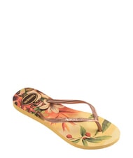 HAVAIANAS  Klapki SLIM TROPICAL ż&oacute;łte pudełko - Buty damskie - 3