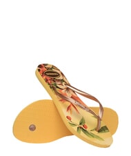 HAVAIANAS  Klapki SLIM TROPICAL ż&oacute;łte pudełko - Buty damskie - 4