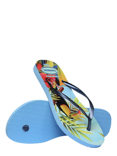  Klapki SLIM TROPICAL niebieski/niebieski - Buty damskie