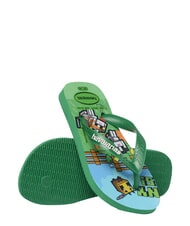 HAVAIANAS MINECRAFT Klapki zielony 4 - Buty dziecięce - 4