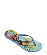 HAVAIANAS  Klapki SLIM TROPICAL niebieski/niebieski - Buty damskie - 3