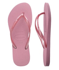 HAVAIANAS SLIM Klapki r&oacute;że szyfonowe - Buty damskie - 5