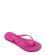 HAVAIANAS SLIM Klapki metaliczna r&oacute;żowa guma - Buty damskie - 3